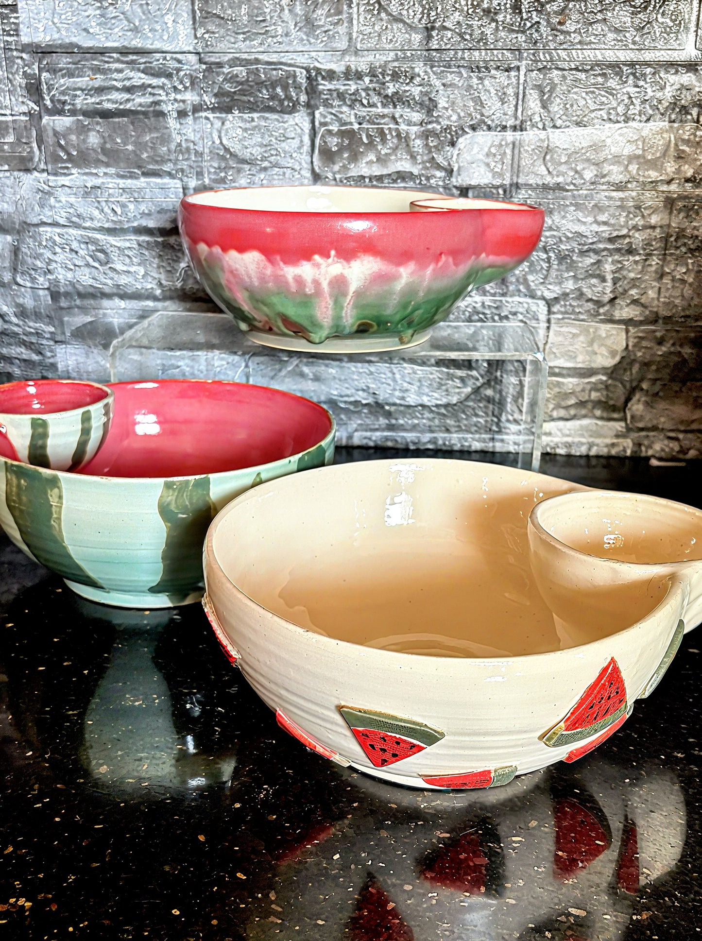 Watermelon Girl Dinner Bowl